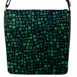 Squares cubism geometric background Flap Closure Messenger Bag (S)