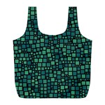 Squares cubism geometric background Full Print Recycle Bag (L)