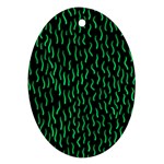 Confetti Texture Tileable Repeating Oval Ornament (Two Sides)