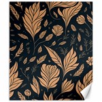 Background Pattern Leaves Texture Canvas 8  x 10 