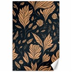 Background Pattern Leaves Texture Canvas 24  x 36 