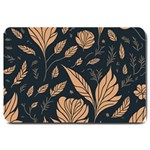 Background Pattern Leaves Texture Large Doormat