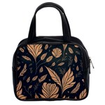 Background Pattern Leaves Texture Classic Handbag (Two Sides)