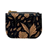 Background Pattern Leaves Texture Mini Coin Purse