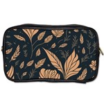 Background Pattern Leaves Texture Toiletries Bag (Two Sides)