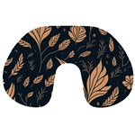 Background Pattern Leaves Texture Travel Neck Pillow