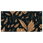Background Pattern Leaves Texture Banner and Sign 4  x 2 