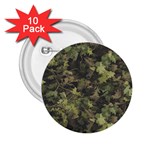 Green Camouflage Military Army Pattern 2.25  Buttons (10 pack) 