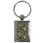 Green Camouflage Military Army Pattern Key Chain (Rectangle)
