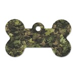 Green Camouflage Military Army Pattern Dog Tag Bone (One Side)