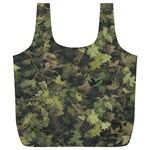 Green Camouflage Military Army Pattern Full Print Recycle Bag (XL)