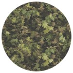 Green Camouflage Military Army Pattern Round Trivet