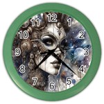 Woman in Space Color Wall Clock