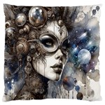 Woman in Space Large Premium Plush Fleece Cushion Case (One Side)