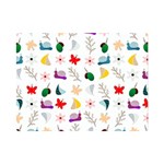 Snails Butterflies Pattern Seamless Premium Plush Fleece Blanket (Mini)
