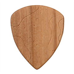 Lines Abstract Colourful Design Wood Guitar Pick (Set of 10) from UrbanLoad.com Front