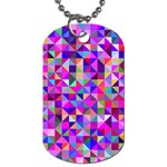 Floor Colorful Triangle Dog Tag (One Side)