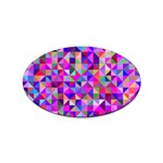 Floor Colorful Triangle Sticker Oval (100 pack)