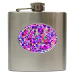 Floor Colorful Triangle Hip Flask (6 oz)
