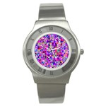 Floor Colorful Triangle Stainless Steel Watch