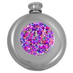 Floor Colorful Triangle Round Hip Flask (5 oz)