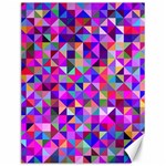 Floor Colorful Triangle Canvas 12  x 16 
