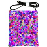 Floor Colorful Triangle Shoulder Sling Bag
