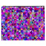 Floor Colorful Triangle Cosmetic Bag (XXXL)