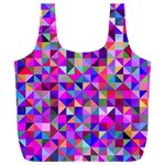 Floor Colorful Triangle Full Print Recycle Bag (XXL)
