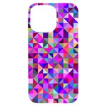Floor Colorful Triangle iPhone 14 Pro Max Black UV Print Case