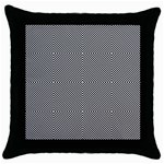 Abstract Diagonal Stripe Pattern Seamless Throw Pillow Case (Black)