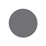 Abstract Diagonal Stripe Pattern Seamless Rubber Round Coaster (4 pack)