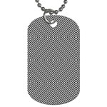 Abstract Diagonal Stripe Pattern Seamless Dog Tag (One Side)