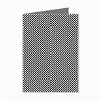 Abstract Diagonal Stripe Pattern Seamless Mini Greeting Card
