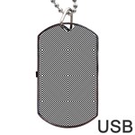 Abstract Diagonal Stripe Pattern Seamless Dog Tag USB Flash (Two Sides)