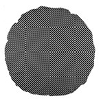 Abstract Diagonal Stripe Pattern Seamless Large 18  Premium Round Cushions