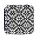 Abstract Diagonal Stripe Pattern Seamless Square Metal Box (Black)