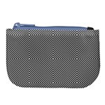 Abstract Diagonal Stripe Pattern Seamless Large Coin Purse