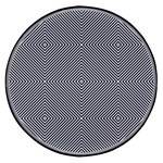 Abstract Diagonal Stripe Pattern Seamless Wireless Fast Charger(Black)
