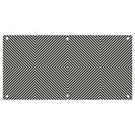 Abstract Diagonal Stripe Pattern Seamless Banner and Sign 4  x 2 