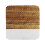 Abstract Diagonal Stripe Pattern Seamless Marble Wood Coaster (Square)