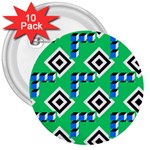 Beauitiful Geometry 3  Buttons (10 pack) 