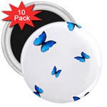 Butterfly-blue-phengaris 3  Magnets (10 pack) 