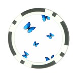 Butterfly-blue-phengaris Poker Chip Card Guard