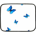 Butterfly-blue-phengaris Fleece Blanket (Mini)