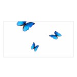Butterfly-blue-phengaris Satin Shawl 45  x 80 