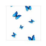 Butterfly-blue-phengaris Square Satin Scarf (30  x 30 )