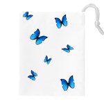 Butterfly-blue-phengaris Drawstring Pouch (4XL)