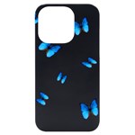 Butterfly-blue-phengaris iPhone 14 Pro Black UV Print Case