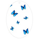 Butterfly-blue-phengaris UV Print Acrylic Ornament Oval